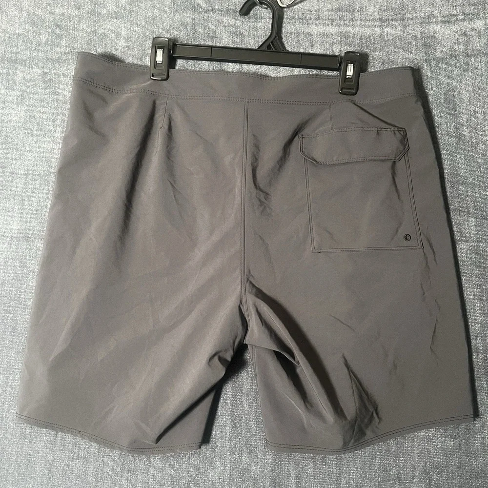 Patagonia FCD Surfboards 25 Years Board Shorts Mens 38 Gray Stretch Swim Trunks